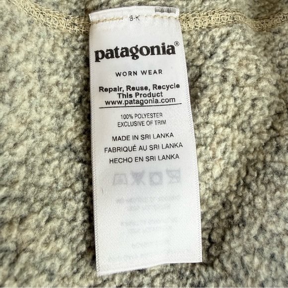 Patagonia Better Sweater Fleece Vest Gray Tan Heather Full Zip Women’s Size M - Picture 6 of 8